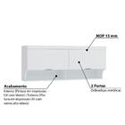 Armário Aéreo Modulado Infinity Queen Com 2 Portas - Branco L