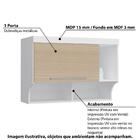 Armário Aéreo Modulado Infinity Solteiro Com 1 Porta - Branc