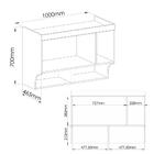 Armário Aéreo Modulado Infinity Solteiro Com 1 Porta - Branco