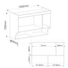 Armário Aéreo Modulado Infinity Solteiro Com 1 Porta - Macadâ