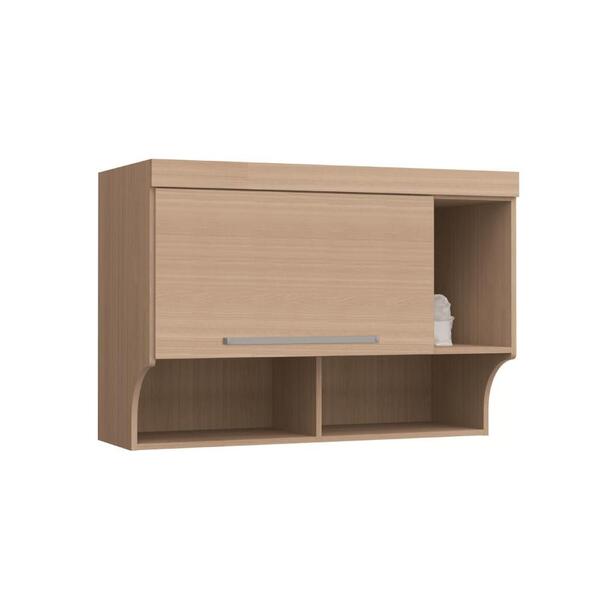 Armário Aéreo Modulado Infinity Solteiro Com 1 Porta - Nogue