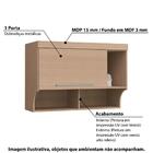 Armário Aéreo Modulado Infinity Solteiro Com 1 Porta - Nogue