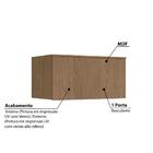 Armário Aéreo Modulado Requinte Com 1 Porta Basculante - Maca