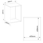 Armário Aéreo Modulado Requinte Com 1 Porta - Branco Line/mac