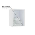 Armário Aéreo Modulado Requinte Com 1 Porta - Branco Line/mac