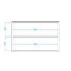 Armário Aéreo Multiuso 02 Portas Antonella B03 Branco - Lyam