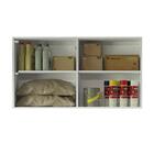 Armário Aéreo Multiuso 120cm 2 Portas Branco/preto Agata Made