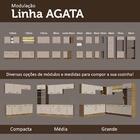 Armário Aéreo Multiuso 120cm 2 Portas Rustic/crema Agata Made