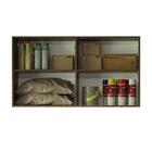 Armário Aéreo Multiuso 120cm 2 Portas Rustic/crema Agata Made