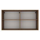 Armário Aéreo Multiuso 120cm 2 Portas Rustic/crema Agata Made