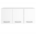 Armário Aéreo Multiuso 3 Portas Poliman Móveis Branco