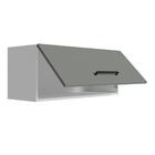 Armário Aéreo Multiuso 80cm 1 Porta Basculante Branco/cinza A