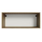 Armário Aéreo Multiuso 80cm 1 Porta Basculante Rustic/branco