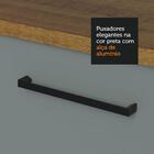 Armário Aéreo Multiuso 80cm 1 Porta Basculante Rustic/cinza A