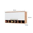 Armário Aéreo Napoli Prime 1 Pt Castanho