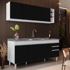 Armário Aéreo Nevada E Balcão Gabinete 180cm Com Pia Dallas B