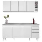 Armário Aéreo Nevada E Balcão Gabinete 180cm Com Pia Dallas B