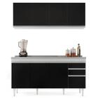 Armário Aéreo Nevada E Balcão Gabinete Com Pia 160cm Arkansas