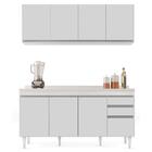 Armário Aéreo Nevada E Balcão Para Pia Com Tampo 160cm Arkans