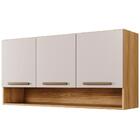 Armário Aéreo New 3 Portas Cinamomo Off White Arte Móveis