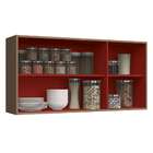 Armário Aéreo New Urban 3 Pt Nature E Marsala