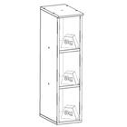 Armário Aéreo Nicho 200mm Americana Henn - Branco Hp