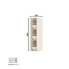 Armário Aéreo Nicho 20cm 100% Mdf Connect Off White