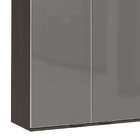 Armário Aéreo Nox Com Vidro 2 Pt Ônix E Steel 80 Cm