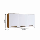 Armário Aéreo Ônix Arte Móveis Branco