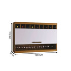 Armário Aéreo Opala Arte Móveis Freijó/branco