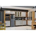 Armário Aéreo Organizador Suspenso Cozinha 3 Portas 3 Pratele