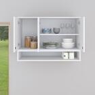 Armário Aéreo Organizador Suspenso Parede Multiuso 3 Portas C