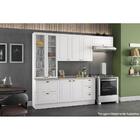 Armário Aéreo P/ Cozinha  Americana 3 Portas 120cm Branco - H