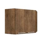 Armário Aéreo P/ Cozinha  Canto Oblíquo Planejar C/ 2 Portas