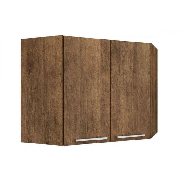 Armário Aéreo P/ Cozinha  Canto Oblíquo Planejar C/ 2 Portas