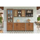 Armário Aéreo P/ Cozinha Camponesa C/ Porta Pratos 80cm Fendi