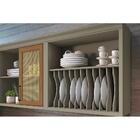 Armário Aéreo P/ Cozinha Camponesa C/ Porta Pratos 80cm Fendi