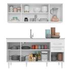 Armário Aéreo Panamá E Balcão Gabinete Com Pia Inox