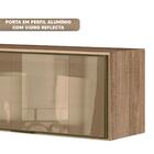 Armário Aéreo Para Banheiro 1 Porta Basculante Vidro Reflecta