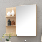 Armário Aéreo Para Banheiro 80cm 01 Porta Com Espelho Jazz B0