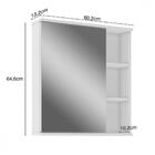 Armário Aéreo Para Banheiro Com 1 Porta Bia Móveis Bosi Branco