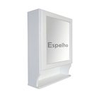 Armário Aéreo Para Banheiro Com Espelho Retrô Espelheira Bran