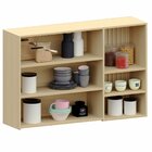 Armário Aéreo Para Cozinha 120 Cm Com Nicho Aurora Cinza Cris