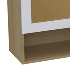 Armário Aéreo Para Cozinha 120cm 1 Porta Basculante 2 Nichos