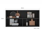 Armário Aéreo Para Cozinha 120cm 2 Portas Com Vidro Etna Graf