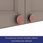 Armário Aéreo Para Cozinha 120cm 3 Portas Unna Gris