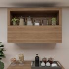 Armário Aéreo Para Cozinha 120cm Carvalho