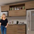 Armário Aéreo Para Cozinha 120cm Carvalho