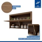 Armário Aéreo Para Cozinha 120cm Carvalho