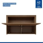 Armário Aéreo Para Cozinha 120cm Carvalho